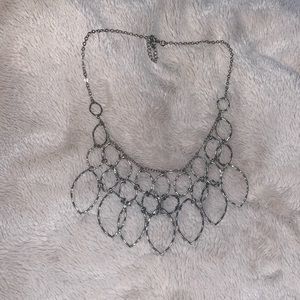Silver Statement  Necklace